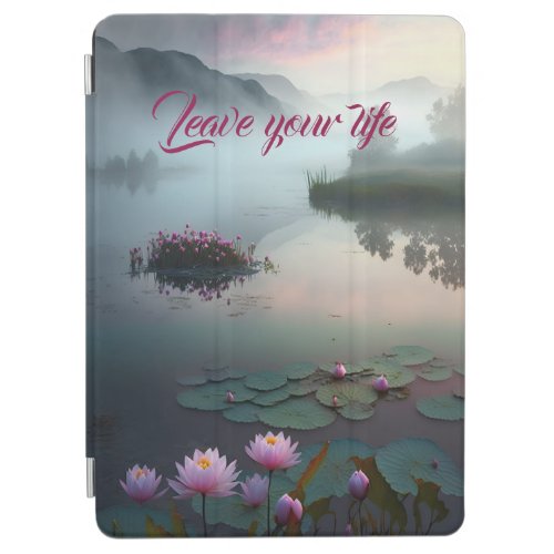 elegant lotus flowers ipad cover