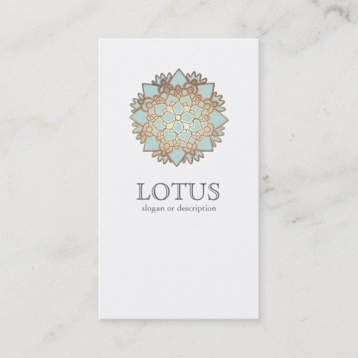 Customizable Elegant Lotus Women's Fashion Boutique White Business Card Templates
