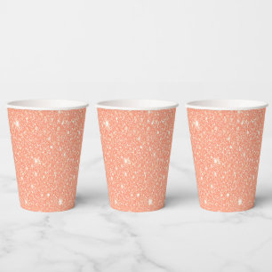 Elegant Love As Sweet As A Peach Bridal Shower Paper Cups