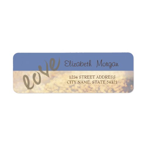 ElegantLove Bokeh Address Label