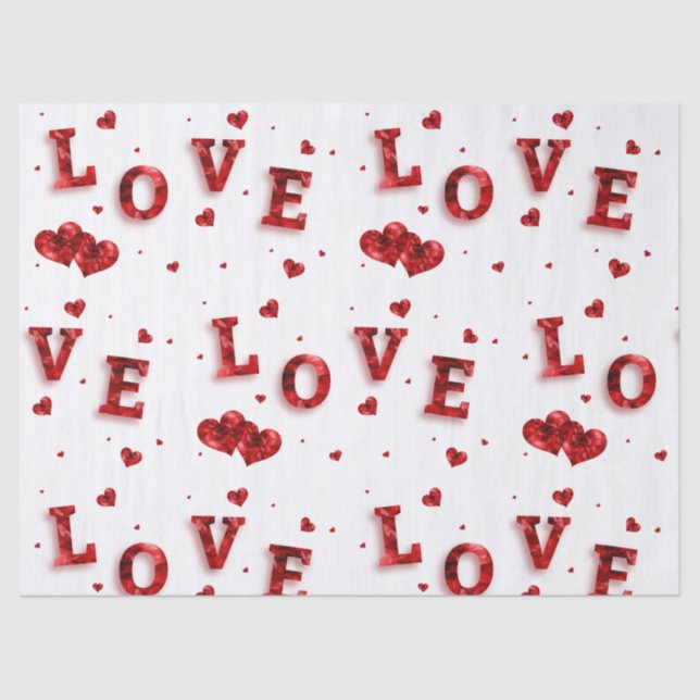 Elegant Love designed Tissue Paper (Front)