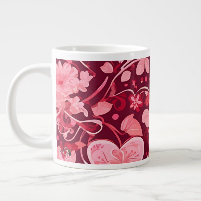 Elegant Love | Giant Coffee Mug (Left)