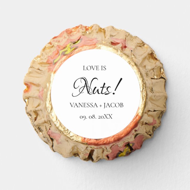 Elegant LOve is nut Wedding Favor  (Front)