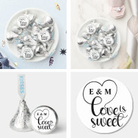 Elegant Love Is Sweet calligraphy Heart 