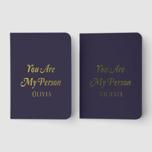 Elegant Love Letter Bride Groom Wedding Vows Book