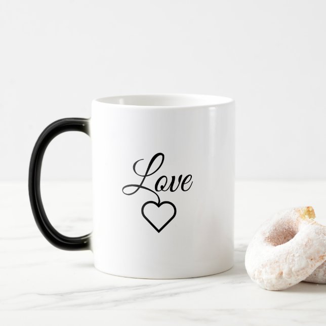 Elegant Love Quote Mug Design (With Donut)