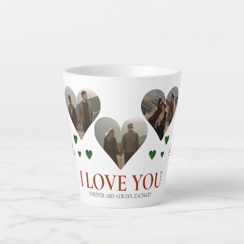 Elegant Love valentines day couple 3 photo Name L Latte Mug