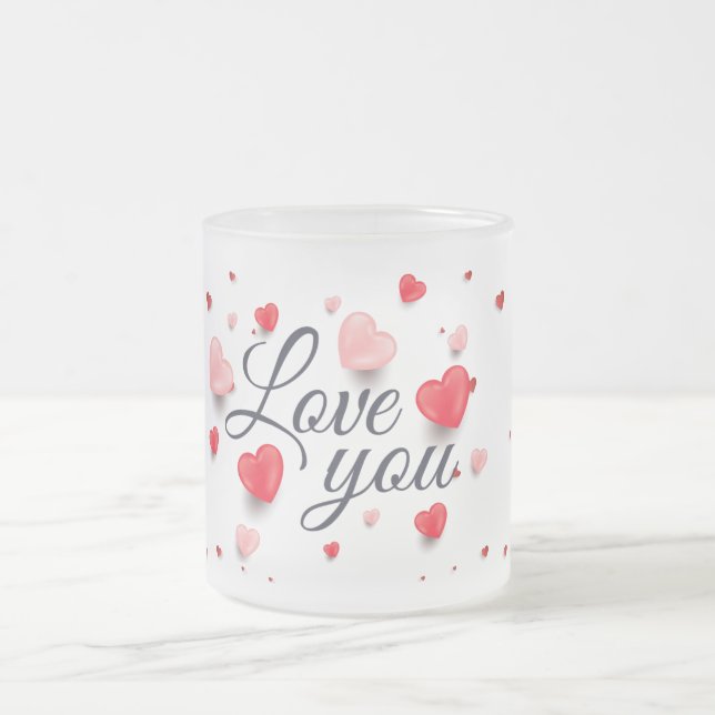 Elegant Love You For Valentine's Day  Coffee Mug (Center)