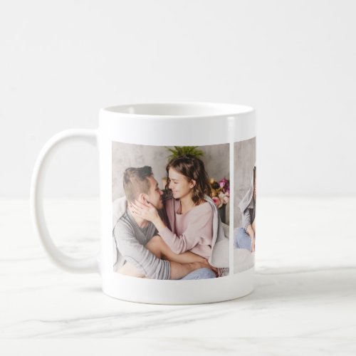 Elegant Loving Couple Photo Collage Mug