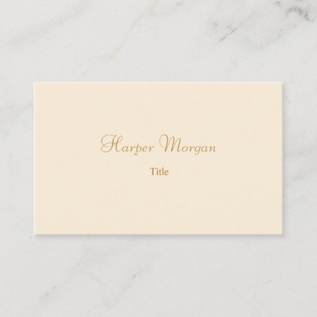 Elegant lux botanical gold Business Card (Front)