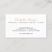 Elegant Luxe Bold Stripes Appointment Card (Back)