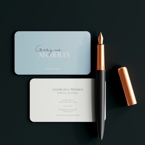 Elegant Luxe Stylish Calligraphy Professional Business Card