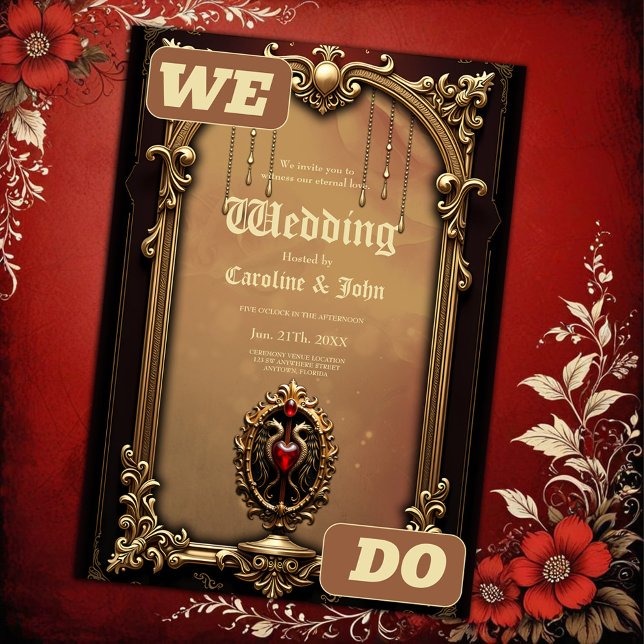 Elegant luxurious heart emblem. invitation (Creator Uploaded)