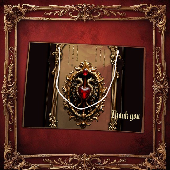 Elegant luxurious heart emblem.  large gift bag (Creator Uploaded)