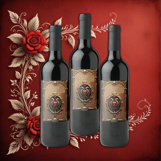 Elegant luxurious heart emblem. wine label (Creator Uploaded)