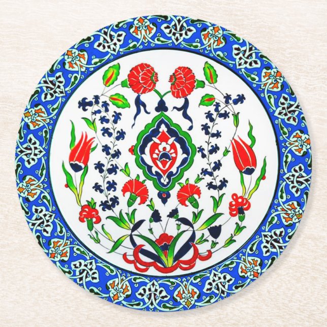 Elegant Luxurious Paper Coasters (Front)