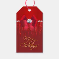 Christmas Gift Tag Set of Gift Tags Holiday Gift Tags Watercolor Christmas  Gift Tag With Silk String Gift Enclosure Tag for Present 