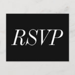 [ Thumbnail: Elegant & Luxurious "RSVP" Postcard ]