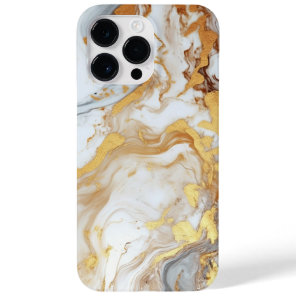 Elegant Luxury Beige White Gold AI Art Case-Mate iPhone 14 Pro Max Case
