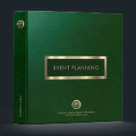 Elegant Luxury Binder<br><div class="desc">Organize your documents with style and sophistication using our Elegant Luxury Binder. The rich green design exudes elegance, making it a perfect choice for both general business purposes and event planners alike. The front of the binder features an emerald window framed in brushed metallic gold, highlighting the subject with golden...</div>