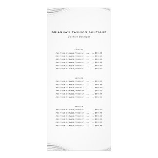 Elegant Luxury Boutique White Gold Business Rack Card