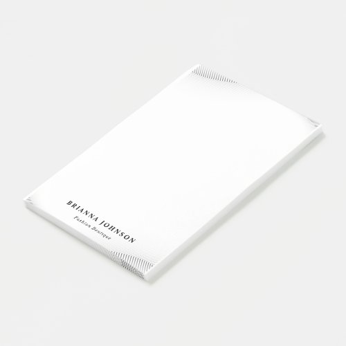 Elegant Luxury Boutique White Gold Post_it Notes