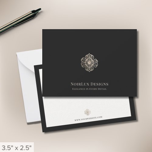 Elegant Luxury Brand Business Note Card