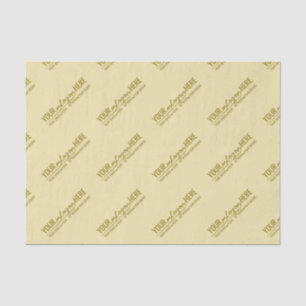 Elegant Luxury Champagne Gold Custom Logo Tissue Paper