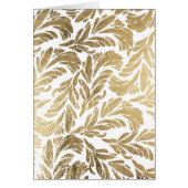 Elegant luxury custom faux gold foil floral damask (Front)