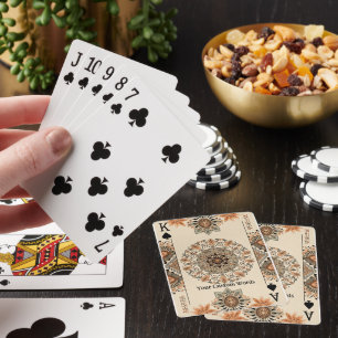 Elegant Luxury Custom Text Poker Cards