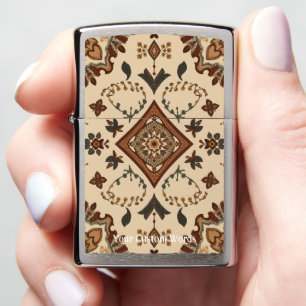Elegant Luxury Custom Text Zippo Lighter