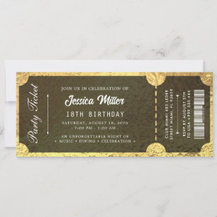 Elegant Luxury Event Ticket Invitation