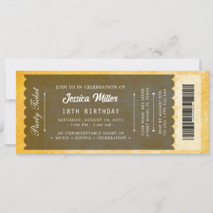 Elegant Luxury Event Ticket Invitation