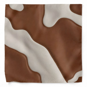 Elegant Luxury Faux Cow Leather Modern Collection Bandana