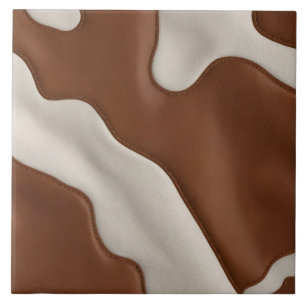 Elegant Luxury Faux Cow Leather Modern Collection Ceramic Tile
