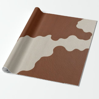 Elegant Luxury Faux Cow Leather Popular Collection Wrapping Paper