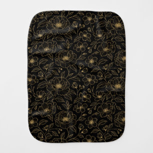 Elegant Luxury Floral Seamless Baby Burp Cloth