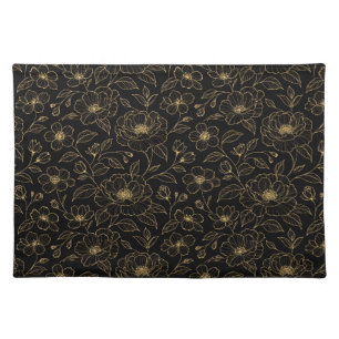 Elegant Luxury Floral Seamless Cloth Placemat