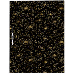 Elegant Luxury Floral Seamless Dry Erase Board