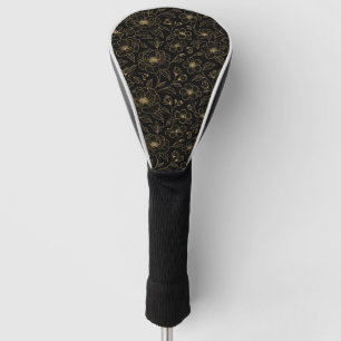 Elegant Luxury Floral Seamless Golf Head Cover
