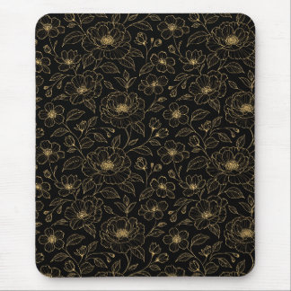 Elegant Luxury Floral Seamless Mouse Pad