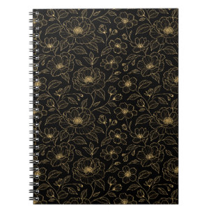 Elegant Luxury Floral Seamless Notebook