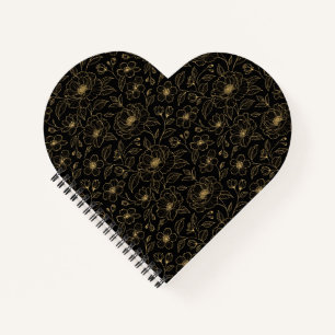 Elegant Luxury Floral Seamless Notebook
