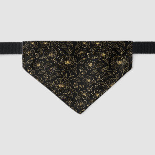 Elegant Luxury Floral Seamless Pet Bandana Collar