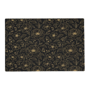 Elegant Luxury Floral Seamless Placemat