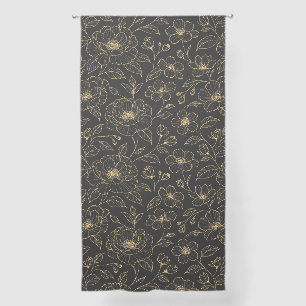 Elegant Luxury Floral Seamless Sheer Curtains