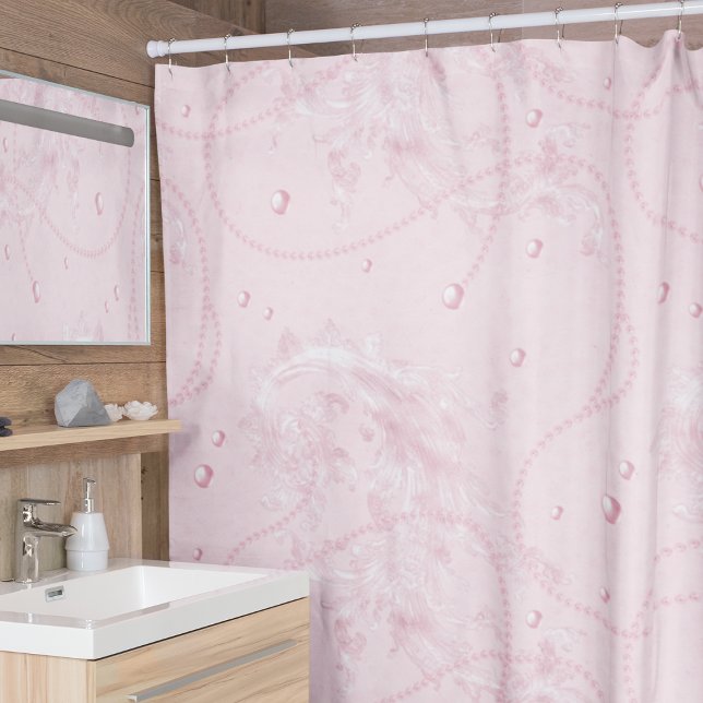Elegant Luxury Girly Pink  Shower Curtain (Creator Uploaded)