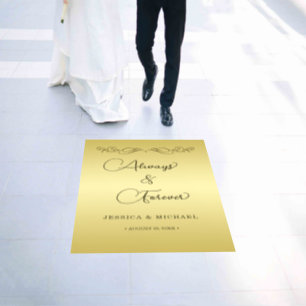 Elegant Luxury Gold Ornate wedding Floor Decals