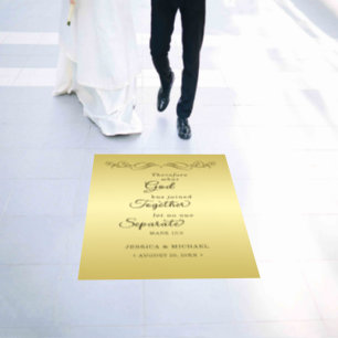 Elegant Luxury Gold Ornate wedding Floor Decals