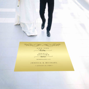 Elegant Luxury Gold Ornate wedding Floor Decals